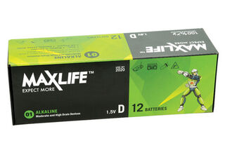 D Batteries Alkaline 12PK