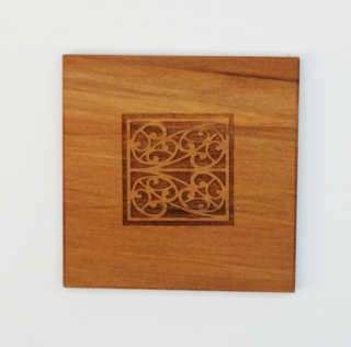 Bold Traditional Pattern Square Coaster