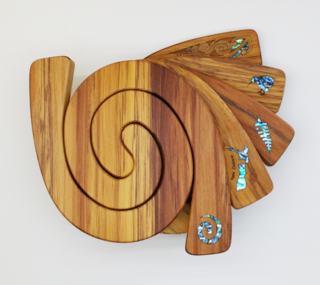 2 in 1 Tablemat - Paua Inlay