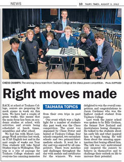 Tauhara College - Right Moves Made