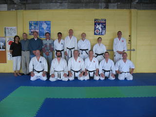 karate reunion with some  former dan grade students and instructors