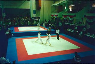 1994 World champs Malaysia, me fighting Herreros,