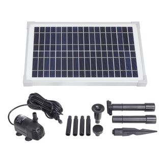 Solar Panel & Pump 12W with Pond cover