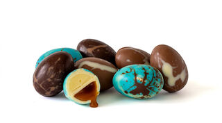 Speckled Caramel Tipsy Truffle Eggs Box of 64  