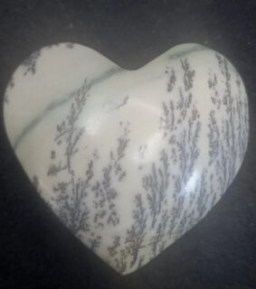 Dendritic Opal Heart