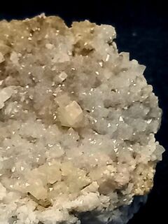 Calcite Cubes on Druzy Quartz Clarence River Marlbrough