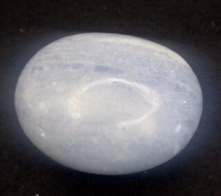 Blue Calcite Palm Stone