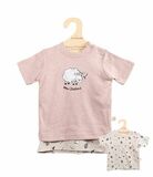 Baby T shirt Set Blush and Cream