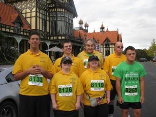 Special Olympics Rotorua Athletes take part in the Rotorua Marathon 5.5 km walk/fun run