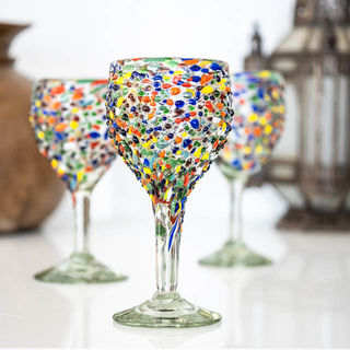 Confetti White Wine Glass