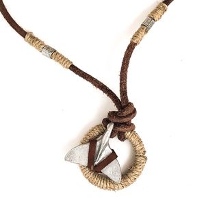 Whale Leather Thong Necklace