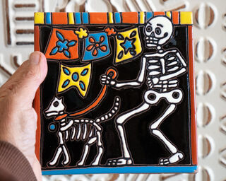 Large Mexican Tile Walkies