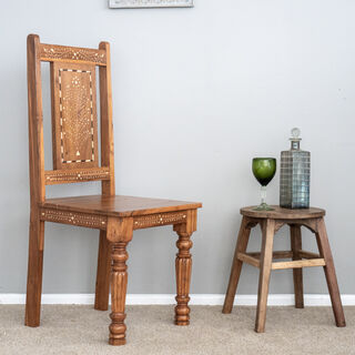 Rustic Bone Inlay Chair