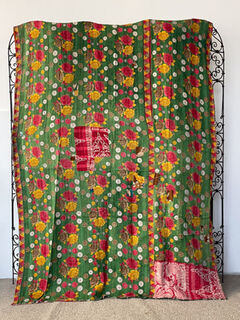 Vintage Kantha Quilt 11