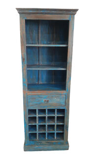 Blue Boho Wine Rack/Bookshelf PRE ORDER