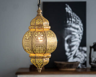 Kamala Lantern Brass Coloured