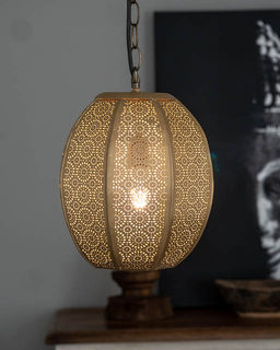 Roshni Lantern Brass Coloured