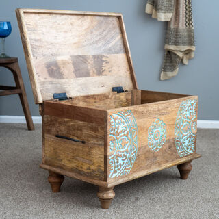 Small Boho Blanket Box A