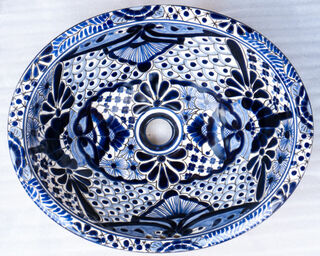 Medium Talavera Hand Basin 14