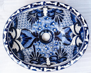 Medium Talavera Hand Basin 16