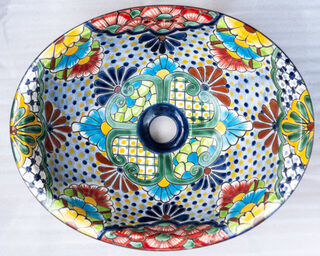 Medium Talavera Hand Basin 26