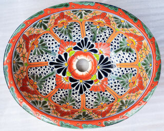 Medium Talavera Hand Basin 28