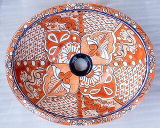 Medium Talavera Hand Basin 36