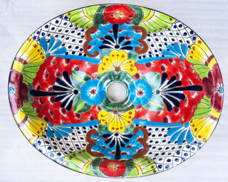 Medium Talavera Hand Basin 44