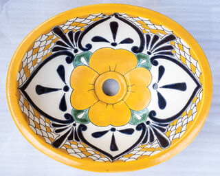 Medium Talavera Hand Basin 54