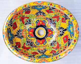 Medium Talavera Hand Basin 77