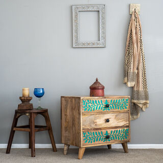 Leafy Side Table Drawers