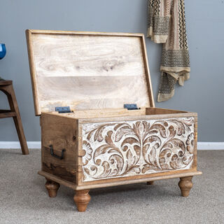 Small Boho Blanket Box C