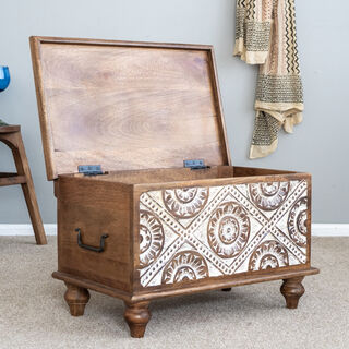 Small Boho Blanket Box I