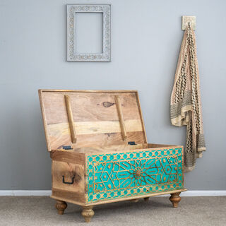 Medium Boho Blanket Box 4