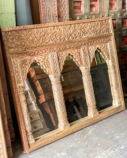 Triple Arch Mirror Natural