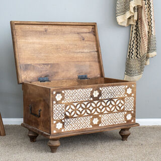 Small Boho Blanket Box M