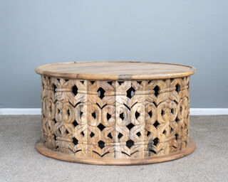 Natural Round Coffee Table