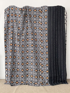 Black & Grey Kantha Quilt