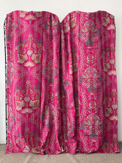 Hot Pink Kantha Quilt