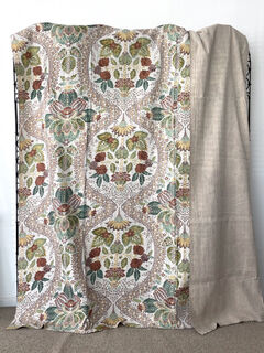 Kantha Quilt Green & Brown