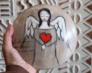 Hand Painted Wall Art Angel