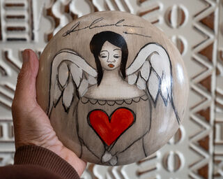 Hand Painted Wall Art Angel