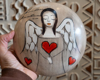 Hand Painted Wall Art Angel