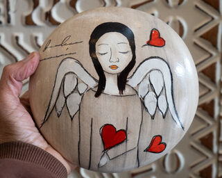Hand Painted Wall Art Angel