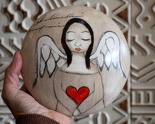Hand Painted Wall Art Angel