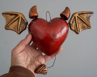 Little Devil Heart Red