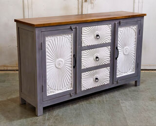 Maalai Drawer Sideboard Grey PRE ORDER