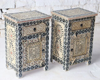 Hand Painted Eyes Bedside Table PRE ORDER