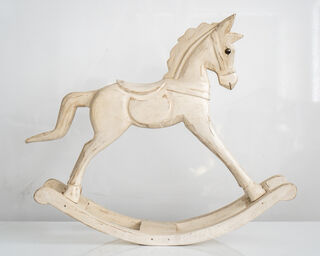 Small Rocking Horse White