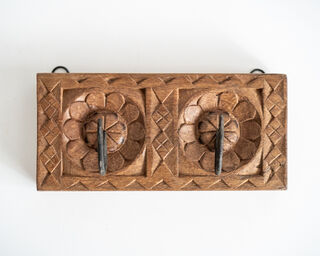 Hand Carved Wall Hook Natural 2